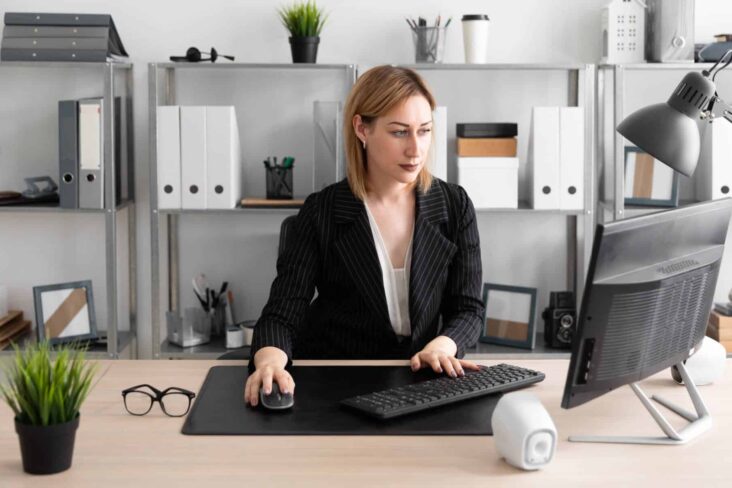 Jovem empresária consulta qual o valor do pagamento por conta de IRS que tem de fazer.